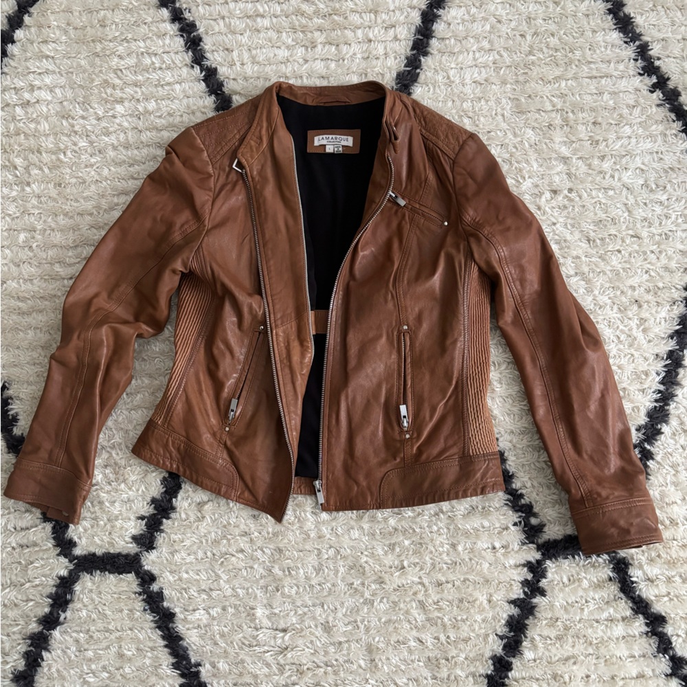 LAMARQUE Brown Leader Jacket